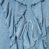 HIPPIE RUFFLE CARDIGAN_BLUE