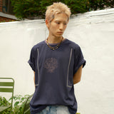 シェルリンガーハーフTシャツ / Navy