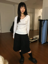 soru basic long T-shirt (3color)