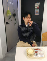 No.1640 Pストライプカラーニット