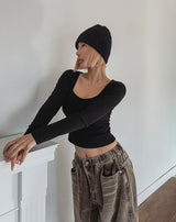 [U-BASIC] テナスクエアベーシック長袖Tシャツ (with cup)