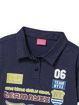 レーシングピケポロシャツ (NAVY)