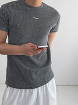 PDリブマッスルフィットショートスリーブTシャツ (3C)