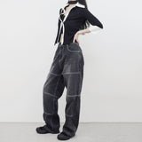 (Unisex) Liza Pocket Wide Denim Pants