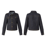 Raw Denim Fitted Work Jacket