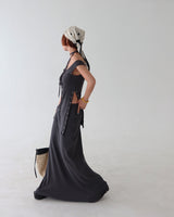 Scarf Set Eyelet Sleeveless & Skirt Two-Piece Set