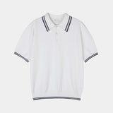 ASCLO クリーンカラー半袖ニット (3color)