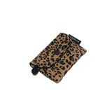 Simple Card wallet _Leopard Corduroy Camel