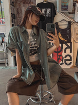 Needs Overfit Washed Denim Shirt