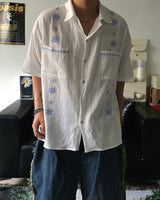 HX Harvey Embroidery Short Sleeve Shirt White