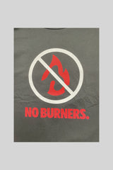 "NO BURNERS" ロングスリーブT (BLACK)