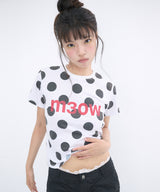 M3OW スリムドットTシャツ