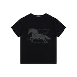 (DUC) GA Semi-Crop Short-Sleeve T-Shirt Black