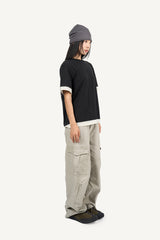 Iron rule layered vintage T-shirt