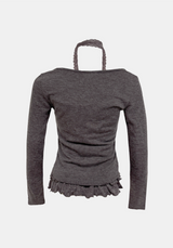 Dot Frill Lace Cardigan Set