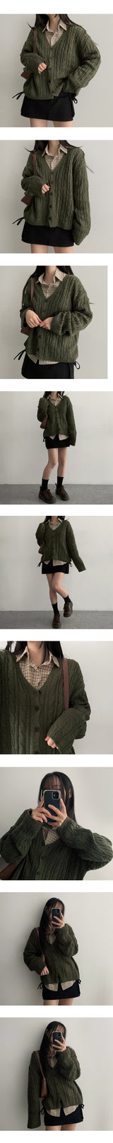 Adele Twisted Knitted Cardigan