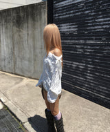ショルダータイニット