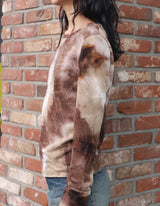タイダイニット(BROWN) 女性用