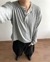 デイ ヘンリーネック クロップ ロングスリーブティー