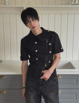 26SS★ [PLAN MADE] ブレーキカットオフナポレオンジャケット