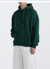 Authentic Relaxed Basic Hoodie Green