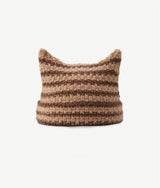 Cat Ear Little Devil Stripe Beanie