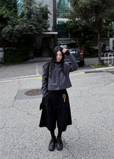 COLLARLESS CURVE JACKET