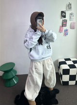 SHOULDER ARM PRINTING TATTOO PATCH CHERRY HOODIE🍒🩵🤍3COLOR