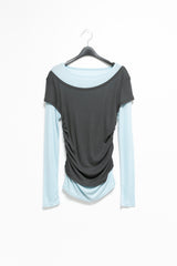 tencel color layered top(4colors)