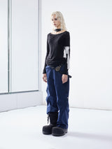 Emoha Angel Redemption 333 Asian Printed Tencel マイクロトランスパーレントロングスリーブTシャツ
