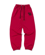 STARDUST STITCH SWEAT PANTS - [RED]