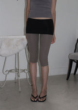 FOLDING CAPRI LEGGINGS (2color)