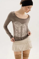 Silhouette tee - charcoal