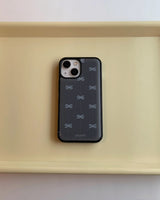 [MADE] mini logo dotted line epoxy bumper case_grey