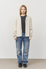 Venis Pigment Cropped Zip Hoodie