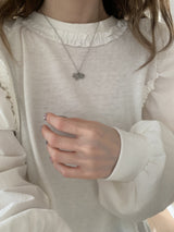 Spiral mini horse necklace
