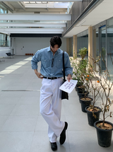 ウェイニ 201 トラッカーコットンワイドパンツ