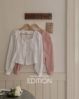 [MADE] lonen shirring blouse