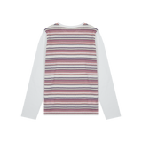  SWEATER STRIPE L/S (WHITE)