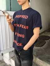 ザフィアー レタリングショートスリーブTシャツ 4C