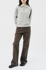 (W) Lone Fold Bootscut Pants (2color)