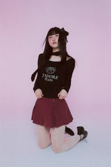 J'adore Plein スカーフTシャツ (ブラック)