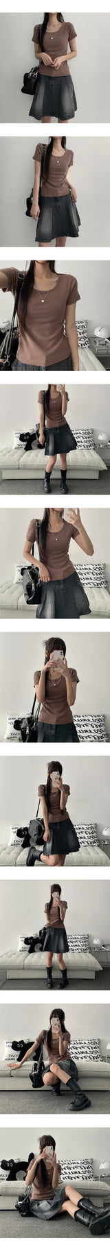 Weekly Slim Fit Basic Short Sleeve Tee
