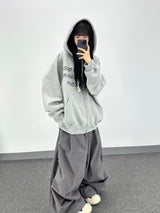 アーバンレタリングフーディージップアップ