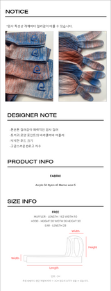 Rabbit Ear Balaclava Muffler(BL+OR)