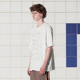 ボタンロゴTシャツ / WHITE