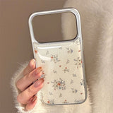 ヴィンテージ コーティッド フラワー プリント iPhone ケース