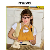 muvaトライアングル ライスボール シェイプ ミニトート 2WAYショルダーバッグ