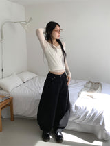RIBBON BALLOON PANTS (2C)