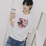ヴィンテージ ホースプリント オーバーフィット ショートスリーブTシャツ-SHIRT